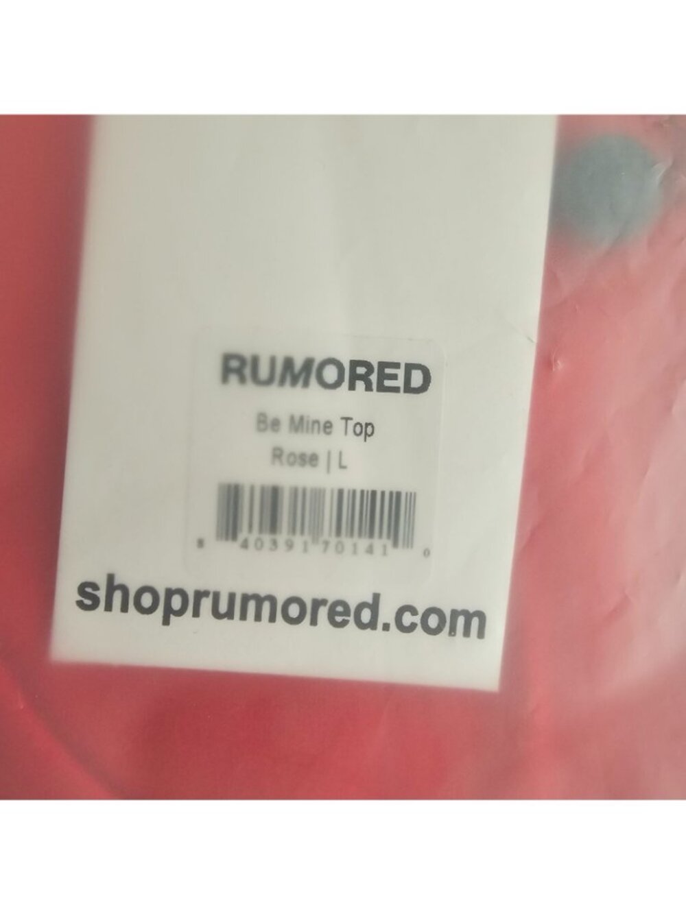 Rumored Be Mine Top Womens L Rose Red Square Neck Sleeveless Tank - Picture 5 of 6